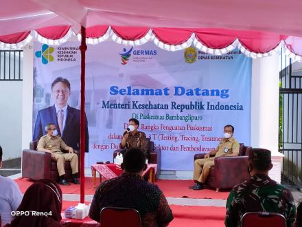 Kunjungan Kerja Menteri Kesehatan di Puskesmas Bambanglipuro