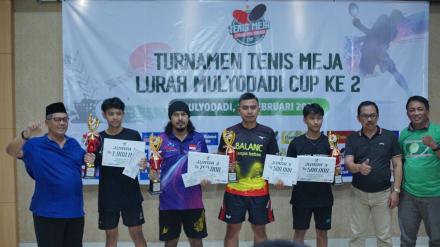 Turnamen Tenis Meja Lurah Mulyodadi Cup ke-2, Bangun Sportifitas dan Silaturrahmi PTM se-Bantul