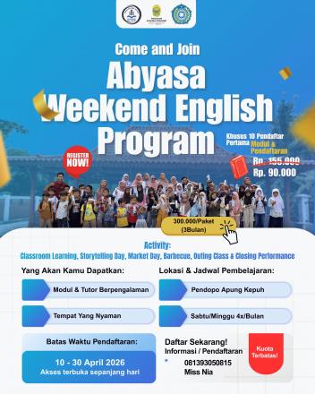 “English for Everyone: Belajar Asyik, Hasil Maksimal!”