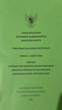 PERKAL NO 1 TAHUN 2026 TENTANG LAPORAN PERTANGGUNGJAWABAN REALISASI APBKAL TAHUN 2025