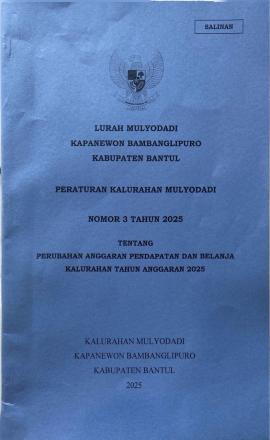 PERKAL NO 3 TAHUN 2025 TENTANG PERUBAHAN APBKAL TAHUN 2025